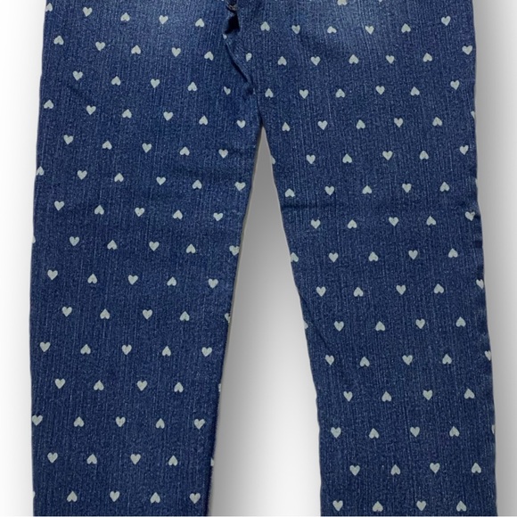 Cat & Jack, EUC, Denim Dark Wash, Polka Dot, Skinny Jeggings, Girls, Size 5T - Picture 8 of 12